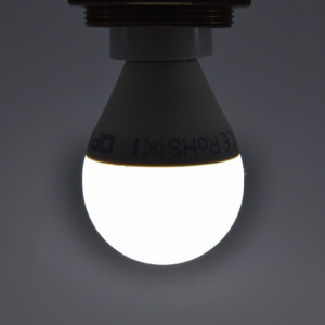 Bec led sferic 8.5W (60W), E14, G45, 806lm, lumina rece (6000K), opal, Optonica