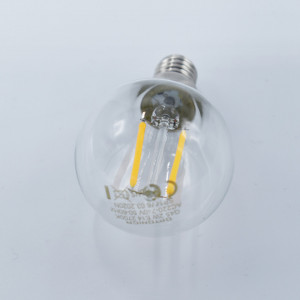 Bec led sferic Vintage filament 2W (17W), E14, G45, 250lm, lumina calda (2700K), clar, Optonica