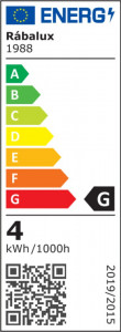 Bec LED Smart Rabalux, 4W(40W), ST64, E27, RGB + lumina calda (2700K), 300 lm, WiFi, Tuya Smart, clasa energetica G [9]- savelectro.ro