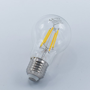 Bec led Vintage Filament Dimabil 8W (54W), E27, A60, 810 lm, lumina calda (2700K), clar, Optonica