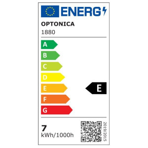Bec LED Vintage filament 7W (53W),  800 lm, E27, lumina calda (2700K), argintiu, Optonica
