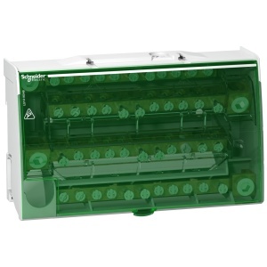 Accesorii Sigurante, Bloc distributie repartitor etajat Schneider Electric LGY125014, 4P, 160A, 48 gauri, cu surub - savelectro.ro