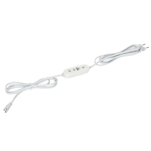 Cabluri Electrice, Cablu alimentare cu controler Growly, 3 pini, 3m, alb, Kobi Design - savelectro.ro