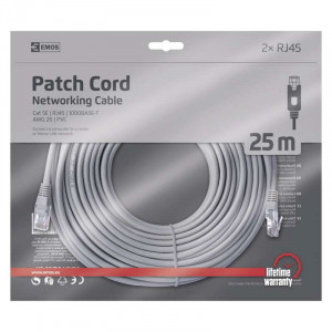 Cablu de retea 25 metri RJ45 cat 5e, Emos [2]- savelectro.ro