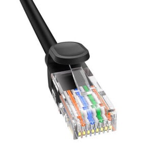 Cablu de rețea Ethernet CAT5,5 m, negru, Baseus [3]- savelectro.ro