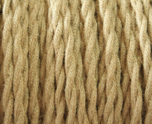 Cablu textil, Cablu Textil Rasucit Iuta 2x0,75 - savelectro.ro