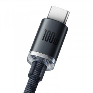 Cablu USB-Type C, Quick Charge, 100W, 1.2m, negru, Baseus [3]- savelectro.ro