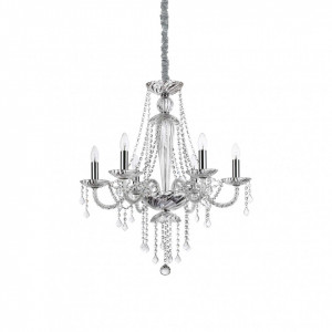 Candelabre, Candelabru Amadeus 168753, 6xE14, transparent, IP20, Ideal Lux - savelectro.ro