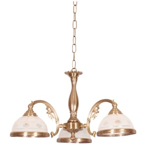 Candelabre, Candelabru Camille KL7021, 3xE27, bronz + alb, metal + sticla, stil clasic elegant, Klausen - savelectro.ro