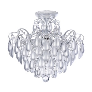 Candelabru Chabrol MOD056PL-04S, 4xE14, argintiu+transparent, IP20, Maytoni [3]- savelectro.ro