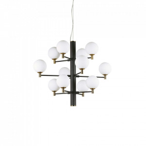 Corpuri de iluminat, Candelabru Copernico 197319, 12xG9, negru, IP20, Ideal Lux - savelectro.ro