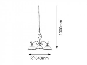 Candelabru Elisett, 3 brate, 2753, Rabalux [4]- savelectro.ro