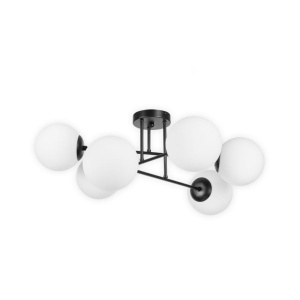 Candelabre, Candelabru interior Zhara, 6xE27, modern, negru, Klausen - savelectro.ro