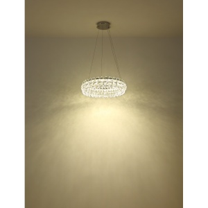 Candelabru LED Diann 50W, 4460 lm, lumina neutra (4000K), cristale, Ø60 cm, IP20, crom, Globo Lighting [8]- savelectro.ro