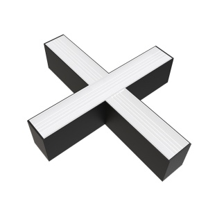 Tuburi LED si corpuri, Conector LED liniar slim cruce, 20W, 2000 lm, lumina neutra (4000 K), IP20, negru, Optonica - savelectro.ro