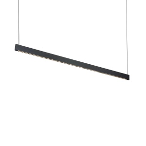 Lustre LED, Corp LED liniar suspendat Steel 35W, 2250lm, lumina calda (3000 K), IP20, negru, Ideal Lux - savelectro.ro