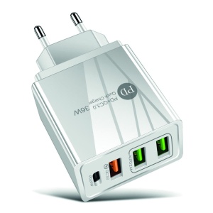 Baterii si Acumulatori, Incarcator USB 36W, QC3.0, 3xUSB, alb, Optonica - savelectro.ro