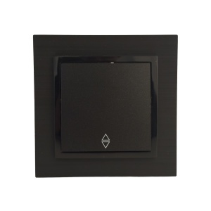 Prize si intrerupatoare Olbia, Intrerupator cap scara, negru, 10A, Olbia Titan - savelectro.ro