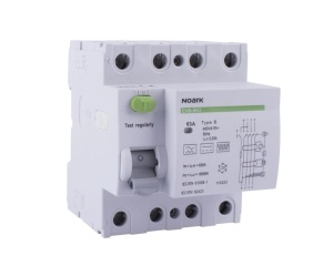 Sigurante automate, Intrerupator diferential, 63A, 3P+N, tip B, 300mA, Noark - savelectro.ro