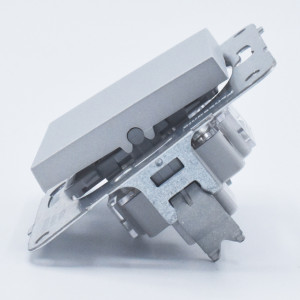 Intrerupator simplu, 10A, IP20, Argintiu, Panasonic Arkedia Slim / Karre Plus