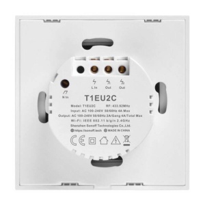 Întrerupător Smart WiFi + RF 433MHz Sonoff T1 EU TX (2 canale) [4]- savelectro.ro