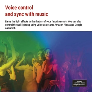 Kit lumină smart GoSmart Hexagon 10 panouri, 19W, RGBIC, WiFi [19]- savelectro.ro