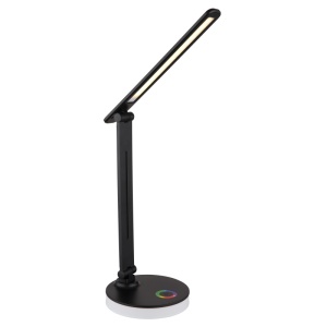 Lampa de birou LED Geraldo 5W + RGB 2W, lumina calda/neutra/rece, 538 lm, dimabila, neagra mat, Globo Lighting [6]- savelectro.ro