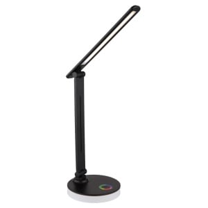 Lampa de birou LED Geraldo 5W + RGB 2W, lumina calda/neutra/rece, 538 lm, dimabila, neagra mat, Globo Lighting [16]- savelectro.ro