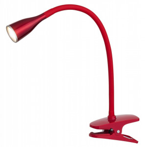 Lampa de birou LED Jeff 4198, cu intrerupator, 4.5W, 330lm, lumina calda, rosie, IP20, Rabalux
