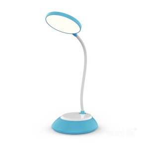 Lampa de birou LED Visua, 5W, temperatura de culoare ajustabila, plastic, albastru, Kobi [1]- savelectro.ro
