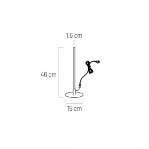 Lampa de birou LED Vizio 148005, cu intrerupator, 7W, 280lm, lumina calda, neagra, IP20, Klausen [4]- savelectro.ro