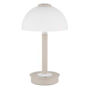 Lampa de masa LED Uldin 7W, lumina calda (3000 K), dimabila, nisip/alb, Globo Lighting [2]- savelectro.ro