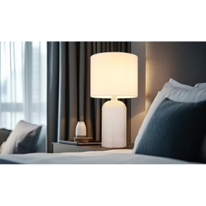 Lampa de masa Sofia 1xE27, IP20, alba, Globo Lighting [6]- savelectro.ro