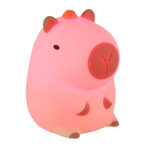 Lampa de veghe LED forma capybara 1.5W, temporizator, USB-C, dimabila, maro, Globo Lighting [15]- savelectro.ro