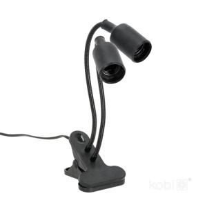 Lampi pentru cresterea plantelor, Lampa pentru plante KOBI PLANTY, 2xE27, neagra, Kobi Design - savelectro.ro