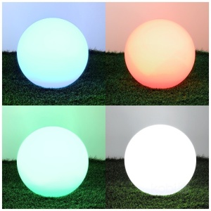 Lampa Solara tip minge, RGBW, diametru 30cm, cu telecomanda, Kobi [7]- savelectro.ro