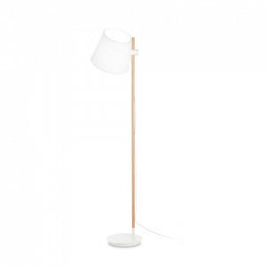 Lampadare, Lampadar Axel 272245, cu intrerupator, 1xE27, alb+natural, IP20, Ideal Lux - savelectro.ro