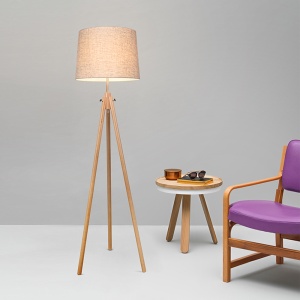 Lampadar Calvin Z177-FL-01-BR, cu intrerupator, 1xE27, bej, IP20, Maytoni [2]- savelectro.ro