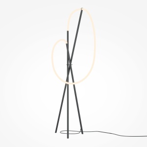 Lampadare, Lampadar Crochet, 36W, lumina calda (3000 K), negru, Maytoni - savelectro.ro