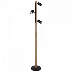 Lampadar Herti 57913S, cu intrerupator, 3xGU10, natural+negru, IP20, Globo [3]- savelectro.ro