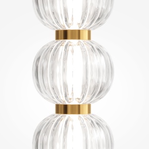 Lampadar LED Amulet MOD555FL-L23G3K, cu intrerupator, 33W, 1550lm, lumina calda, IP20, auriu+transparent, Maytoni [3]- savelectro.ro