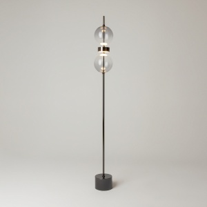 Lampadare, Lampadar LED Double Moon 15W, lumina calda (3000K), IP20, negru, Maytoni - savelectro.ro