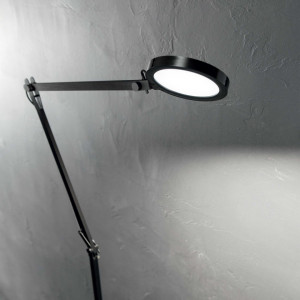 Lampadar LED Futura 204949, cu intrerupator, 10W, 750lm, lumina neutra, negru, IP20, Ideal Lux [2]- savelectro.ro