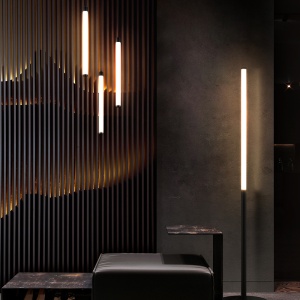 Lampadar LED Ray Z012FL-L18B3K, cu intrerupator, 18W, 2100lm, lumina calda, IP20, negru, Maytoni [2]- savelectro.ro