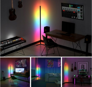 Lampadar LED 20W RGB Masterled, telecomanda inclusa, 140 cm inaltime