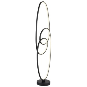 Lampadare, Lampadar LED Spira 39W, 1890 lm, lumina calda/neutra/rece, IP20, negru mat, Globo Lighting - savelectro.ro