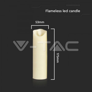 Lumanare LED 10575-VT, alimentare cu baterii, lumina calda, alba, IP20, V-TAC [4]- savelectro.ro