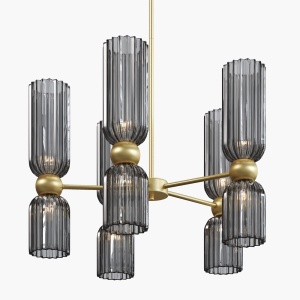 Lustra Antic 10xE14, IP20, aurie, sticla fumurie, Maytoni [2]- savelectro.ro