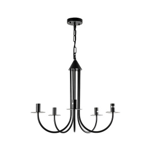 Corpuri de iluminat, Lustra Blest SP5, 5xE14, neagra, Klausen - savelectro.ro