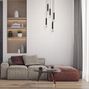 Lustra BR-BV04-00045, 6xE27, neagra, IP20, Braytron [2]- savelectro.ro